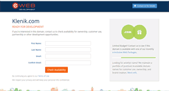 Desktop Screenshot of klenik.com